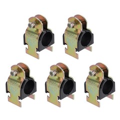 5 Pcs Rubber Cushion Strut Clamps, 1-1/8&Prime; OD Carbon Steel Pipe Strut Clamp