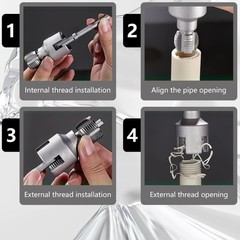 Plumbing Tool Set 1/2 In 3/4 In Threader With Anti Slip Handle And Maintenance