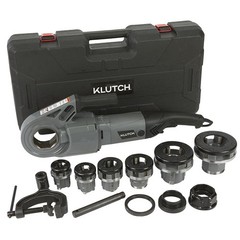 Klutch 2in. Electric Pipe Threader, Portable, 28 RPM, 10 Amps, Includes 6 Dies