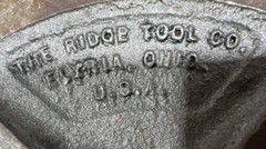 Used Surplus RIDGID 65-R ADJUSTABLE THREADER DIE HEAD 1-2&Prime;. Item ID 2