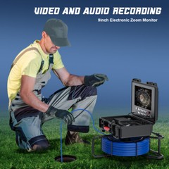 40M Sewer Camera with 512HZ Locator Self-Leveling Counter Pipe Inspection Camera