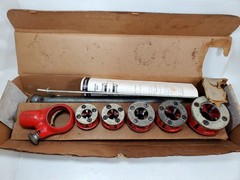 RIDGID 00-R 1/4&rdquo; to 1&rdquo; Drop Head pipe THREADERS w/Head, Handle, Hanger & Box
