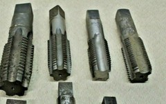 7 PCS. Misc. Tooling Taps Various Sizes Machine Shop Tool FREE SHIP!