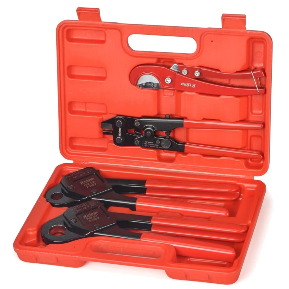 Compact PEX Crimper with Copper Rings