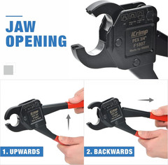 IWS-1807CN PEX Crimping Tool Kit with PEX Crimpers, PEX Tubing Cutter, Copper Ri