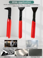 3-Piece Hand Seamers Sheet Metal Tools Straight, 45&deg; & 90&deg; Hand Sheet metal B&hellip;