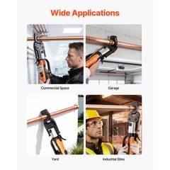 Uimoso 5PCS ProPress Kit with 4 Press Rings (1/2&Prime; to 1-1/4&Prime;) & R8 Actuator