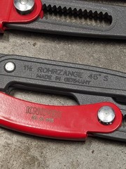 Set of 3 Knipex &ndash; S-Type Pipe Wrench with Fast Adjustment Swiss Wrenches 1 1.5 2