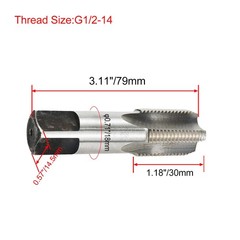 Rannb Pipe Thread Tap G1/2-14 BSP 55 Degree 4 Straight Flutes