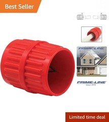 Compact Red Pipe & Tubing Reamer &ndash; Ideal for PVC & Copper 1/8 to 1-5/8 Inch Tool
