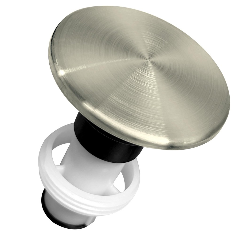 972-098J Plumbing-Equipment Brushed Nickel Drain Sink Stopper, Silver