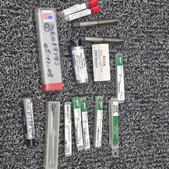 MRO Assorted Taps, Extractor, Pin, Sharpening Stone, Drills. Lot of 15