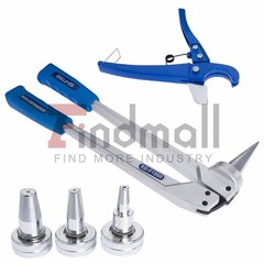 Tool Kit Tube Expander with 1/2&Prime; 3/4&Prime; 1&Prime; Expander Heads Hard Case PEX Expansion