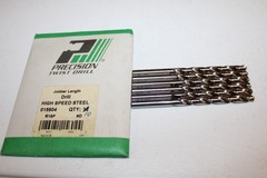 PRECISION TWIST DRILL 015604 #D HSS JOBBER DRILL BIT 4 3/8 &ldquo;L &ndash; QTY OF 6 NEW