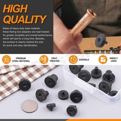 Precision Double Flares Adapters Tool Kit &ndash; 14-Pcs for 3/16 to 5/8 Inch Tubing