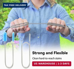 Flexible Drain Brush, 66 Inch Long Double Ended Hose Pipe and 58 Inch Tube Clean