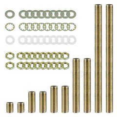 Antique Brass Lamp Repair Hardware Kit &ndash; 5 Sizes, 60 One Size,