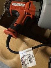 Ridgid K-45AF AutoFeed Drain Cleaner Machine, 5/16 x 25&prime; Cable w/ Drum 35473