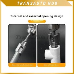 NEW Professional PVC Pipe Threader Kit For Internal & External Threading US