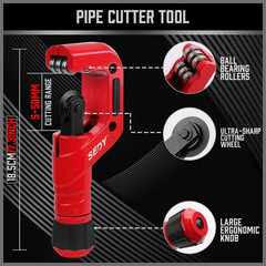 Ultimate Tube Cutter Set &ndash; Heavy Duty Pipe Cutter 3/16&Prime;-2&Prime; OD, Mini Tube Cutter