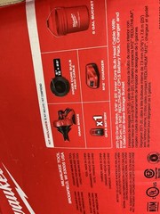 Milwaukee M12 2571-21 Drain Snake Kit 5/16 in x 25 ft Inner Core, 1/8 hp.