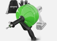 MEISTERFAKTUR Drain Snake 35FT With Drill Attachment &ndash; For Sink And Drain