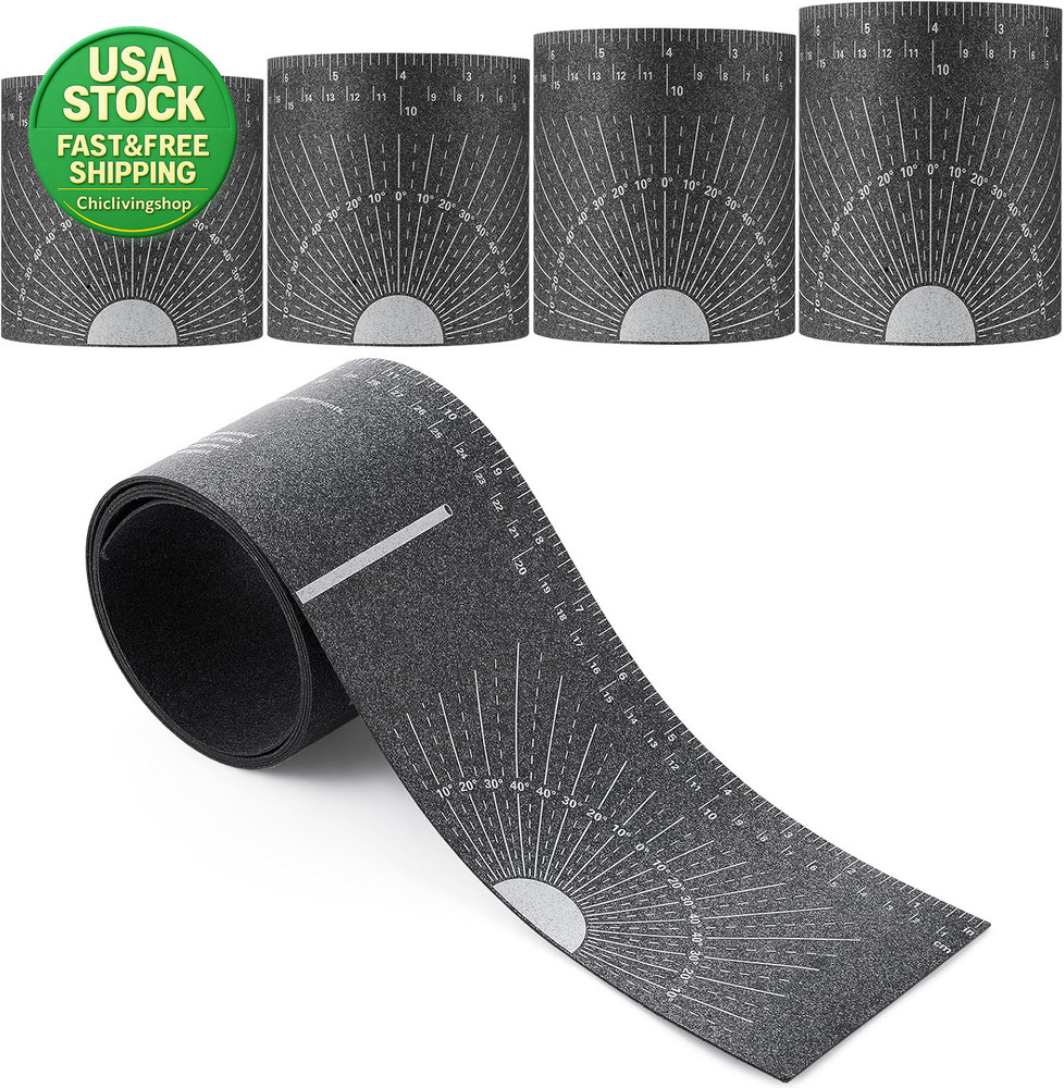 Flexible Pipe Measuring Tool 4 Piece Set 1 to 48 Inches Industrial Grade Ruler