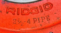Ridgid Receding Die Head Pipe Threader/Threading Machine 2-&frac12;&rdquo;-4&Prime; BSPT #5