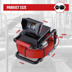 100FT Sewer Camera with 4.3&Prime; Screen, DVR, and 5600mAh Battery for Pipe Inspectio