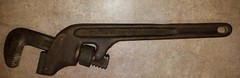 RIGID OFFSET END PIPE WRENCH E-14 ORIGINAL RIDGE TOOL CO. STAMPED W PAT #