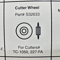 Imperial Tool TC-1050 Tube Cutter Replacment 2 Wheels 1 Screw Kit OEM USA 227-A