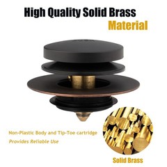 Bronze Universal Tub Drain Tip Toe Conversion Kit Oil Rubbed