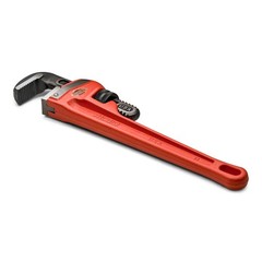 Wright 9R31015 Red Heavy Duty Pipe Wrench &ndash; Ridgid 12&Prime; Length Max Dia 2&Prime;