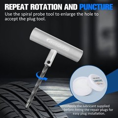 35pcs Tire Repair KitsTire Plug Repair Tools for Car Motorcycle Jeep RV ATVSU&hellip;