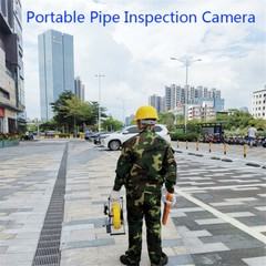 65ft Pipe Inspection Camera HD 1200TVL DVR Drain Sewer Camera 4.3&Prime; LCD Monitor