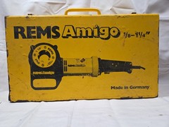 REMS Amigo Pipe Threader 230v Case & 4 Threaders