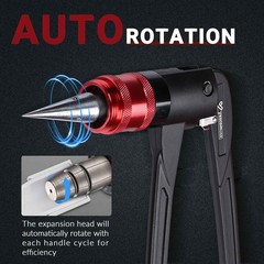 Yescom PEX Expansion Tool Kit 1/2&Prime; 3/4&Prime; 1&Prime; Tube Expander with Auto Rotation