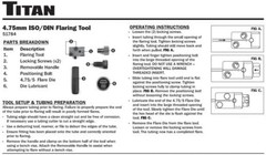 Lightweight 4.75mm Double Flaring Tool with Essential Accessories Included