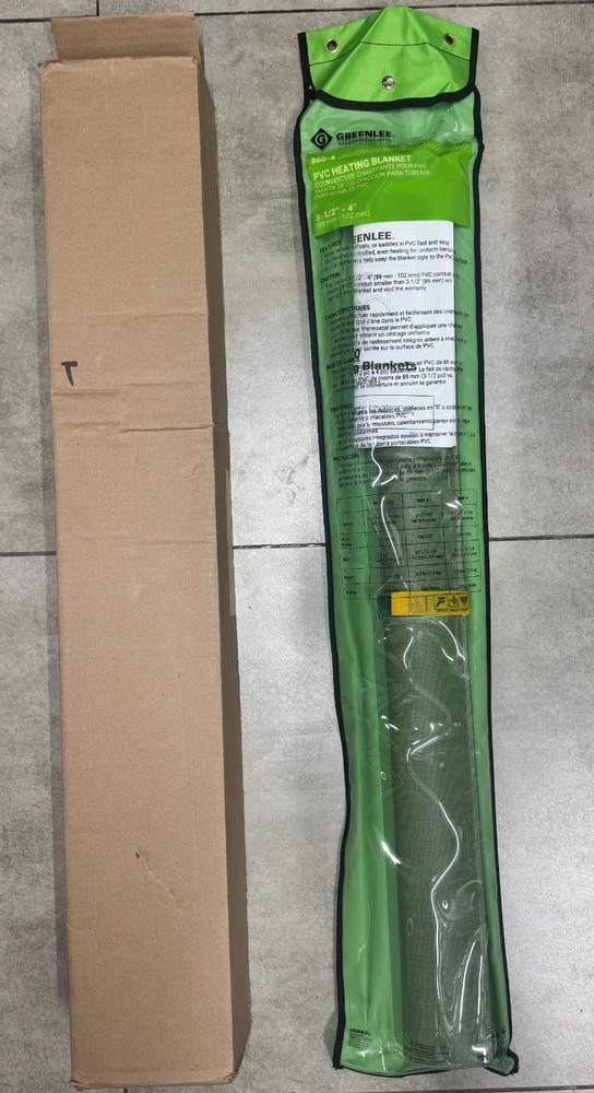 Greenlee 860-4, PVC Heating Blanket for 3‑1/2&Prime; and 4&Prime; &ndash; Bending-, 120VAC, 1300W