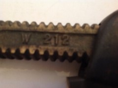 AMPCO Bronze 14&rdquo; Pipe Wrench Non- Sparking, W-212 Opens to 2-3/4&Prime; USA