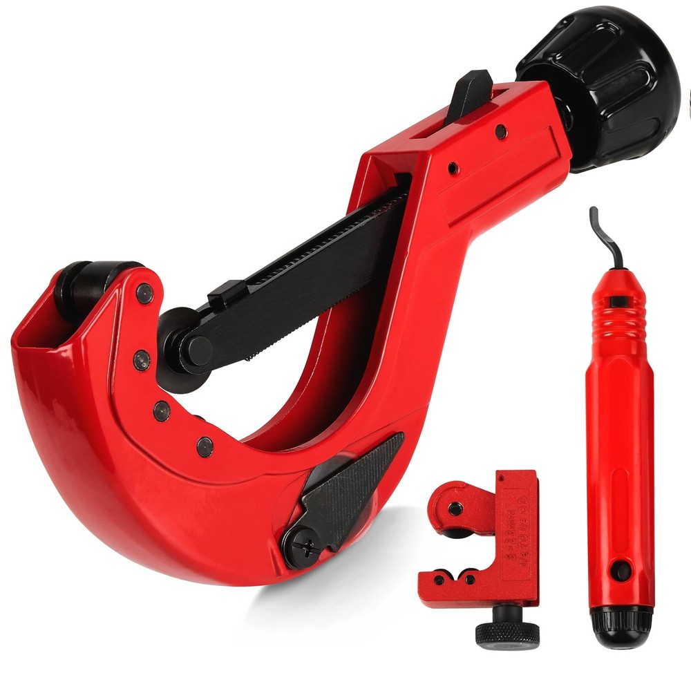 3Pcs Tubing Cutter Set with Fast Quick-Adjust &ndash; 1/4&Prime; to 2-1/2&Prime; Outside Diam. &hellip;