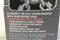 RIDGID 66573 K9-102 FlexShaft Knocker, 1/4&Prime; Cable, 1 &frac12; &ndash; 2&Prime; Pipe, 2 Chain