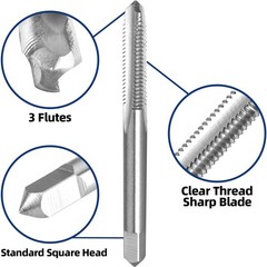 M4.5&times;0.75mm Machine Thread Tap And Round Die Set Right Hand Tapping Tool