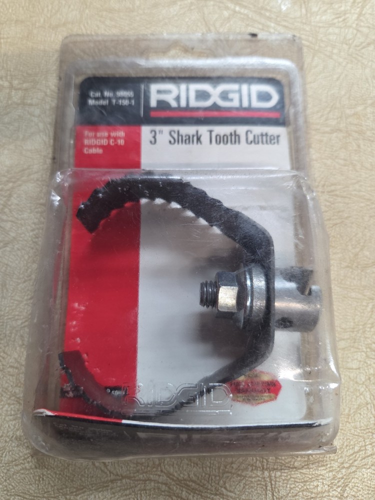 RIDGID 98055 3&Prime; Shark Tooth Cutter For Use With C-10 Cable