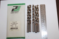 PRECISION TWIST DRILL 015624 X HSS JOBBER DRILL BIT 5 1/4&Prime;L &ndash; QTY OF 5 &ndash; NEW
