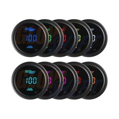 GlowShift 10 Color Digital 100 PSI Fuel Pressure Gauge Kit &ndash; In&hellip; USA FAST SHIP