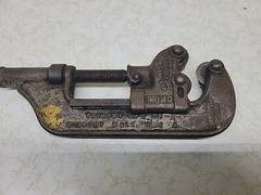 Vintage TRIMO No. 2 Heavy-Duty Drop Forged 1/4&Prime; to 2&Prime; Steel PIPE CUTTER USA MADE