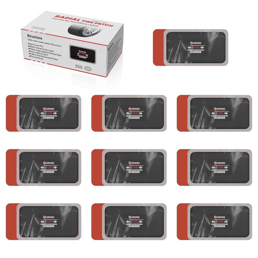 10 Heavy Duty Tire Repair Patches for Car, Truck, Bus, Tractor, Agricultural