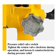 CP-700 Manual Hydraulic Pump Station Single Acting Portable High Pressure Pump