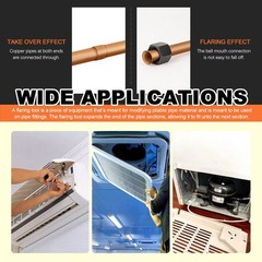 Tanstic 14Pcs Carbon Steel Double Flaring Tool Adapters Set, Fit for 3/16, 1/4,